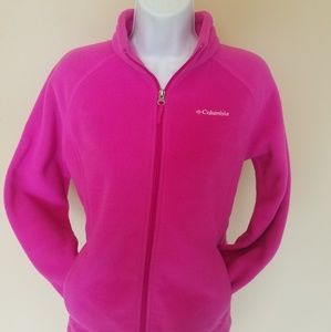 Hot pink Columbia fleece youth XL junior S